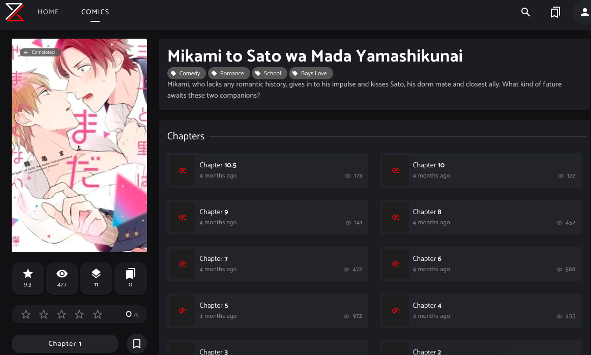 Mikami to Sato BL Manga